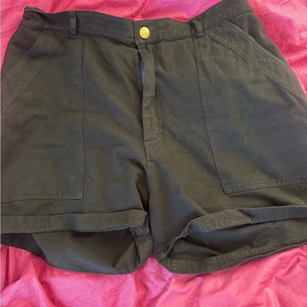 Big Bud Press Black Cotton Shorts